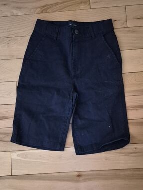 Boys Size 10 Slim The Children's Place Navy Flat-Front Cotton Shorts